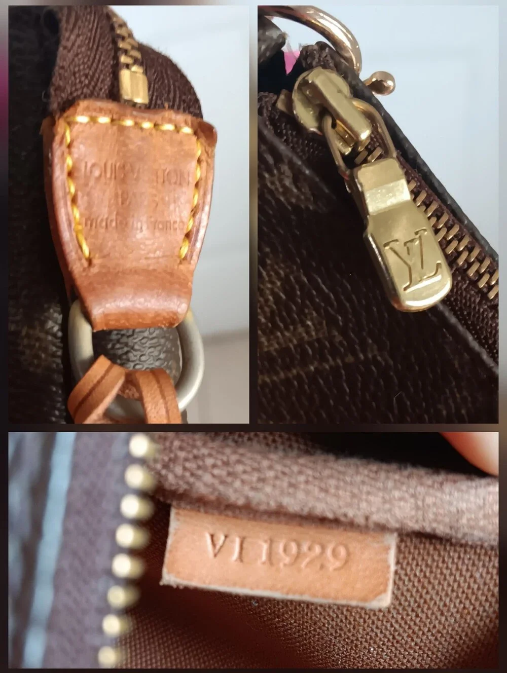 Louis Vuitton Pochette Accessoires Monogram Crossbody Bag💓 Vintage 1999